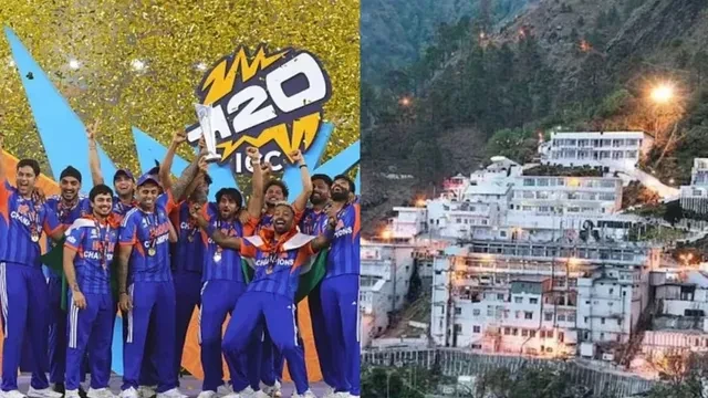 टी-20 वर्ल्ड कप जीत के बाद अभिषेक शर्मा ने वैष्णो देवी में टेका माथा