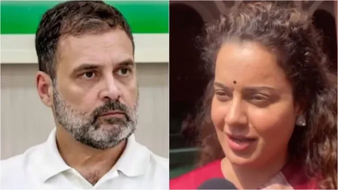 'संसद में टपोरी की तरह आते हैं'; कंगना रनौत ने राहुल गांधी पर की टिप्पणी