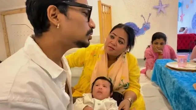 भारती सिंह और हर्ष लिम्बाचिया ने काजू का चेहरा पहली बार किया रिवील