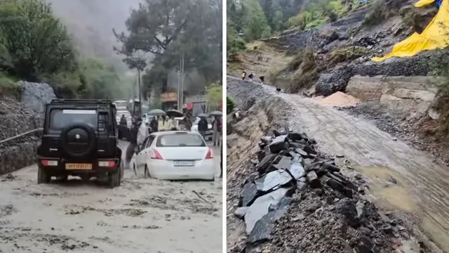 कुल्लू में 24 घंटे से मूसलाधार बारिश और हिमपात, कई सड़कें बंद