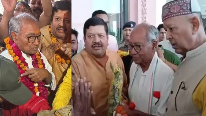 दिग्विजय सिंह ने रामनवमी पर अयोध्या में किये रामलला के दर्शन