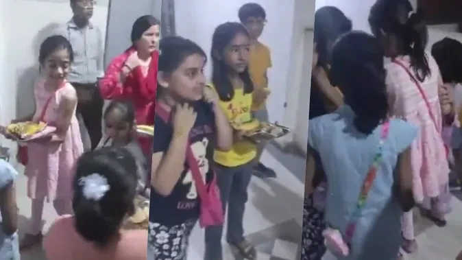 ग्रेटर नोएडा: हिमालय प्राइड सोसाइटी में कन्या पूजन के लिए जा रही कन्याएं लिफ्ट में फंसी