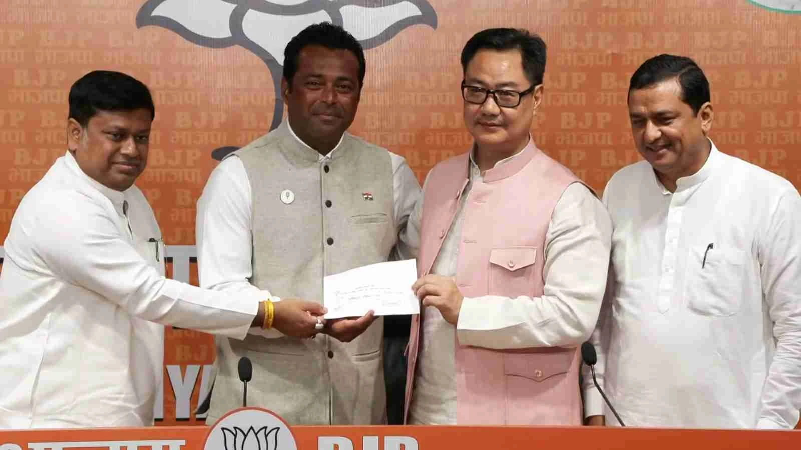 बंगाल चुनाव: TMC छोड़ BJP में शामिल हुए पूर्व टेनिस स्टार लिएंडर पेस