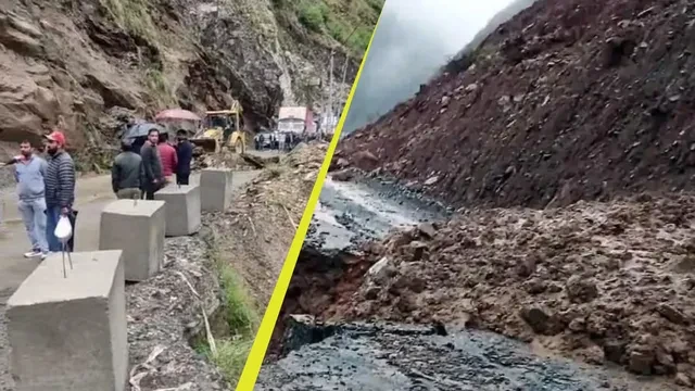 जम्मू-श्रीनगर NH-44 पर भारी भूस्खलन, यातायात बाधित; कई वाहन रास्ते में फंसे