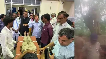 यूपी: प्रशासनिक कार्रवाई के दौरान हाईवोल्टेज ड्रामा, पिता और दो बेटों ने पेड़ पर चढ़कर लगाया फंदा