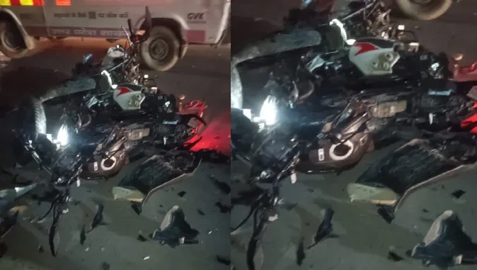 कानपुर में भीषण सड़क हादसा, दो बाइकों की टक्कर में तीन युवकों की मौत