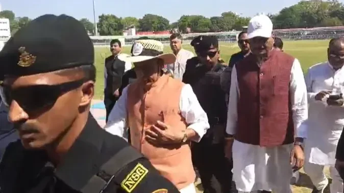 लखनऊ में खेल महाकुंभ का आगाज, राजनाथ सिंह बोले– खेल भी विकास का पैमाना
