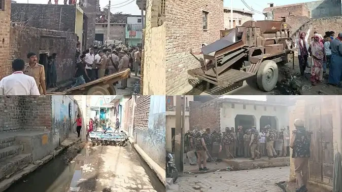 कासगंज में आंबेडकर शोभायात्रा को लेकर दो पक्ष आमने-सामने, गांव में पुलिस तैनात