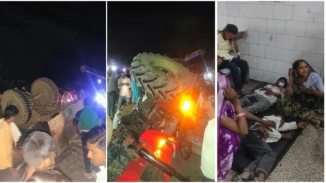 मध्य प्रदेश में भीषण हादसा: ट्रैक्टर-ट्रॉली पलटने से 4 महिलाओं की मौत, 28 घायल