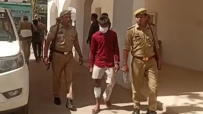 मुजफ्फरनगर में पुलिस कस्टडी से भागा आरोपी मुठभेड़ में घायल