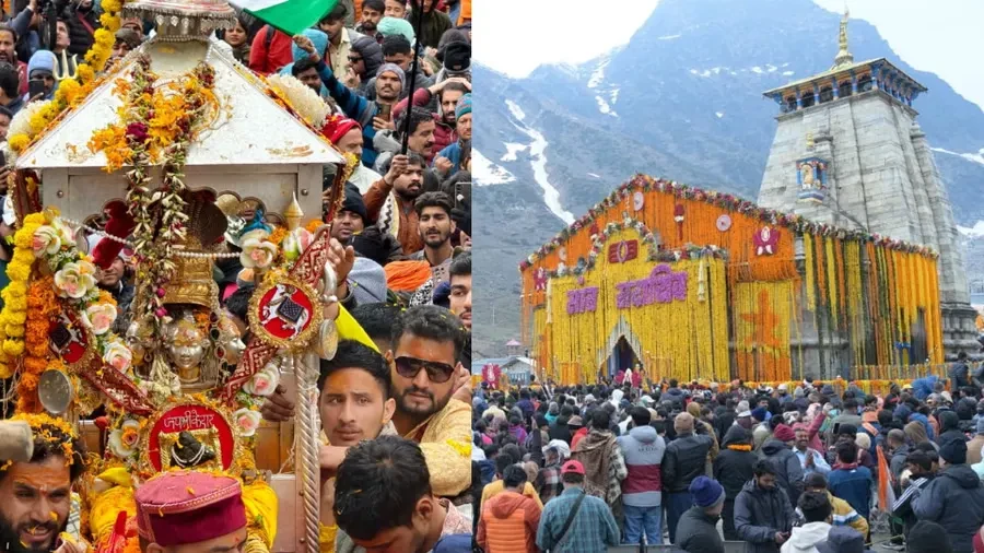 कपाट खुलने से पहले केदारनाथ में भव्य सजावट, फूलों से सजा पूरा धाम