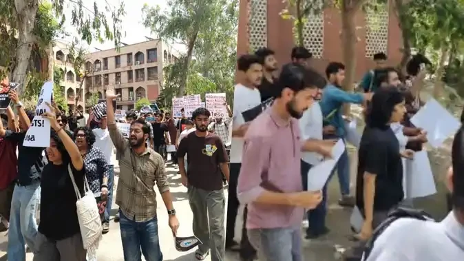 जामिया में आरएसएस युवा कुंभ पर बवाल, छात्र संगठनों का जोरदार विरोध