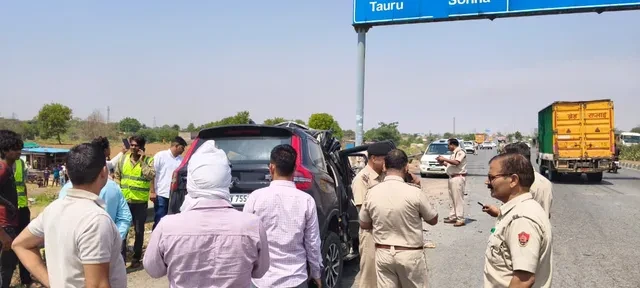 नूंह: केएमपी एक्सप्रेस-वे पर भीषण हादसा, 5 पुलिसकर्मियों की मौत