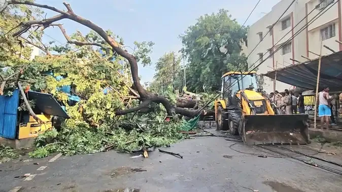 पटना में आंधी-बारिश का कहर, पेड़ गिरने से युवक की मौत