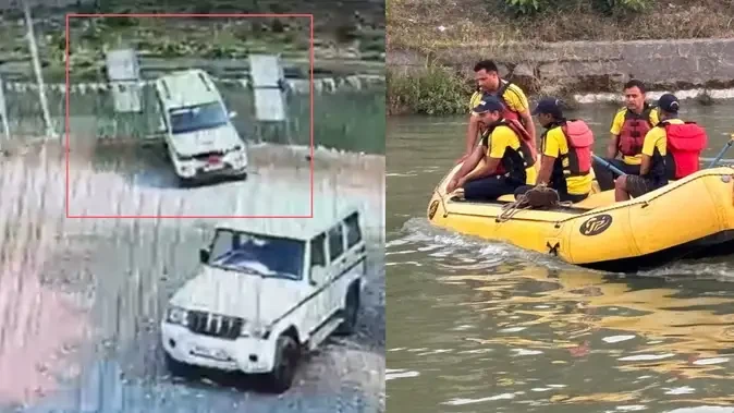 विकासनगर में बिना ड्राइवर खिसकी जीप, नहर में गिरी