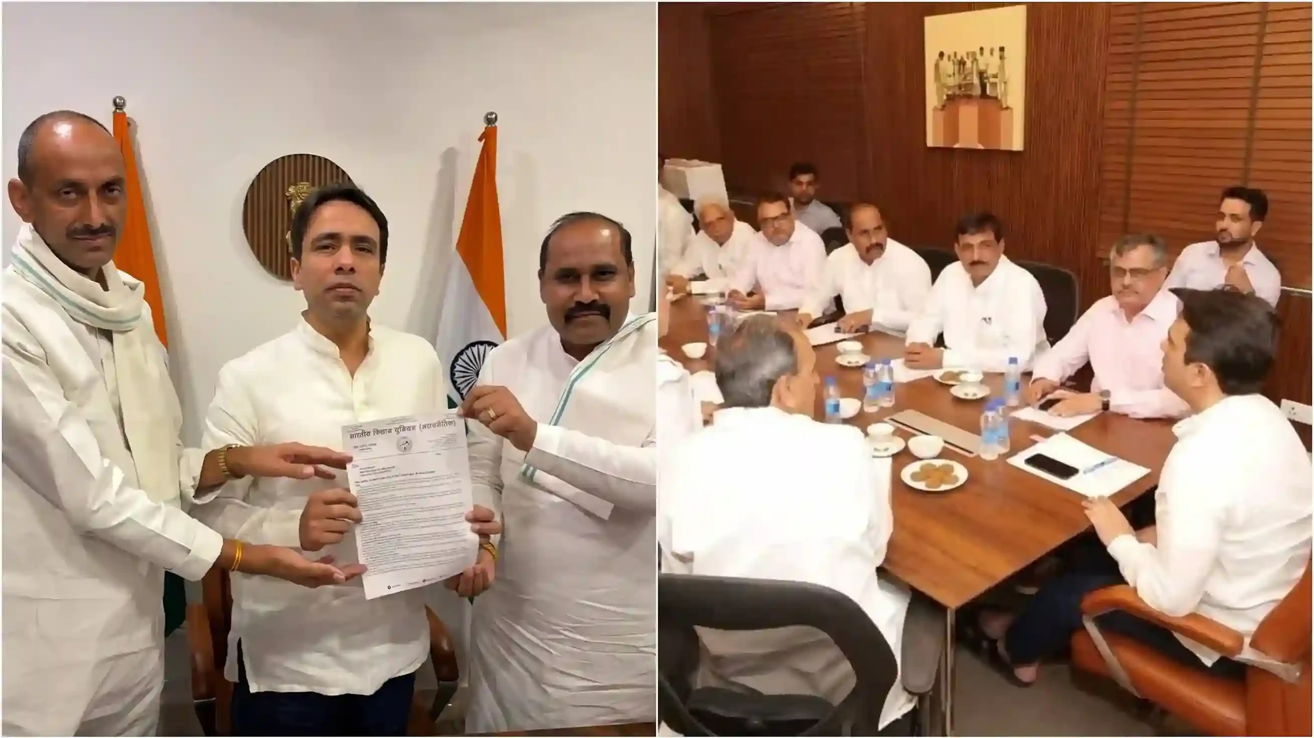 गन्ना किसानों की समस्याओं पर मंथन, भाकियू (अ) प्रतिनिधियों की जयंत चौधरी से मुलाकात