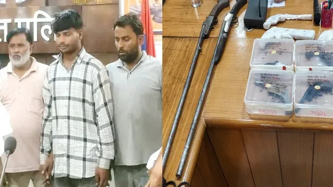 बड़ौत: नहर किनारे खंडहर में चल रही थी अवैध तमंचा फैक्टरी, पुलिस ने 3 को दबोचा