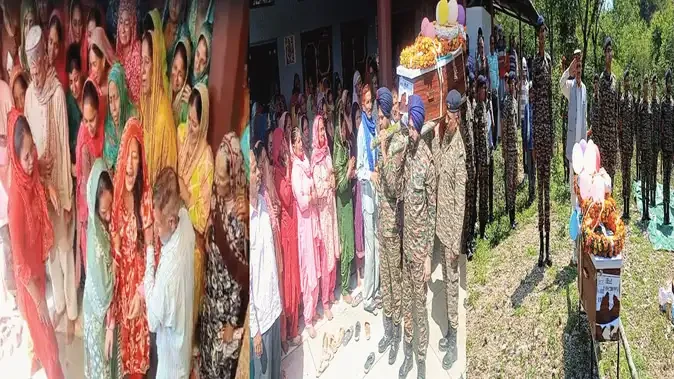 हमीरपुर के जवान अभिषेक ठाकुर पंचतत्व में विलीन, गांव में शोक की लहर