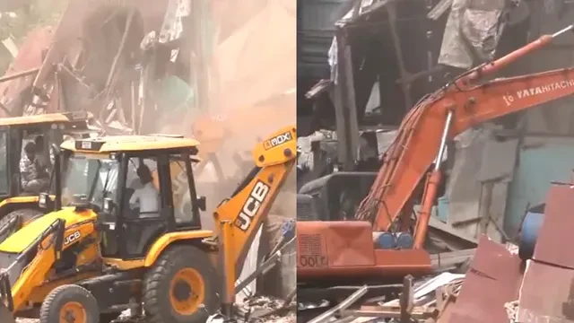 मुंबई में रेलवे का बड़ा अतिक्रमण हटाओ अभियान, गरीब नगर में चला बुलडोजर
