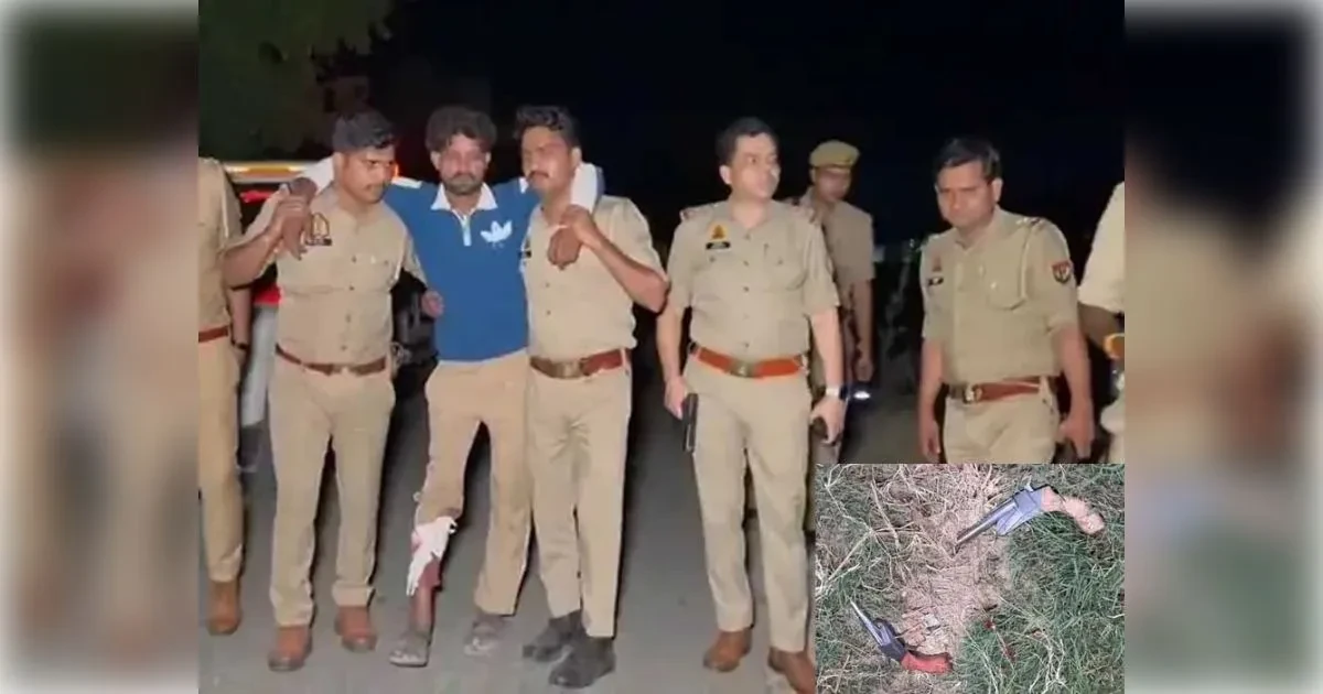 मुजफ्फरनगर में लूट का खुलासा, मुठभेड़ में तीन बदमाश गिरफ्तार