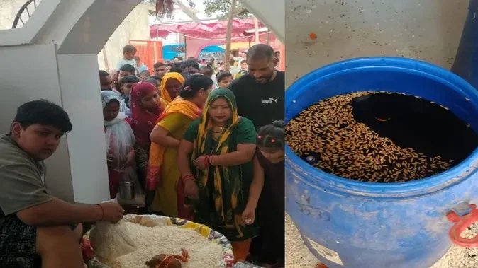 मेरठ के खरखौदा में कंठी माता मेले में उमड़ी भीड़, श्रद्धालुओं ने की पूजा-अर्चना