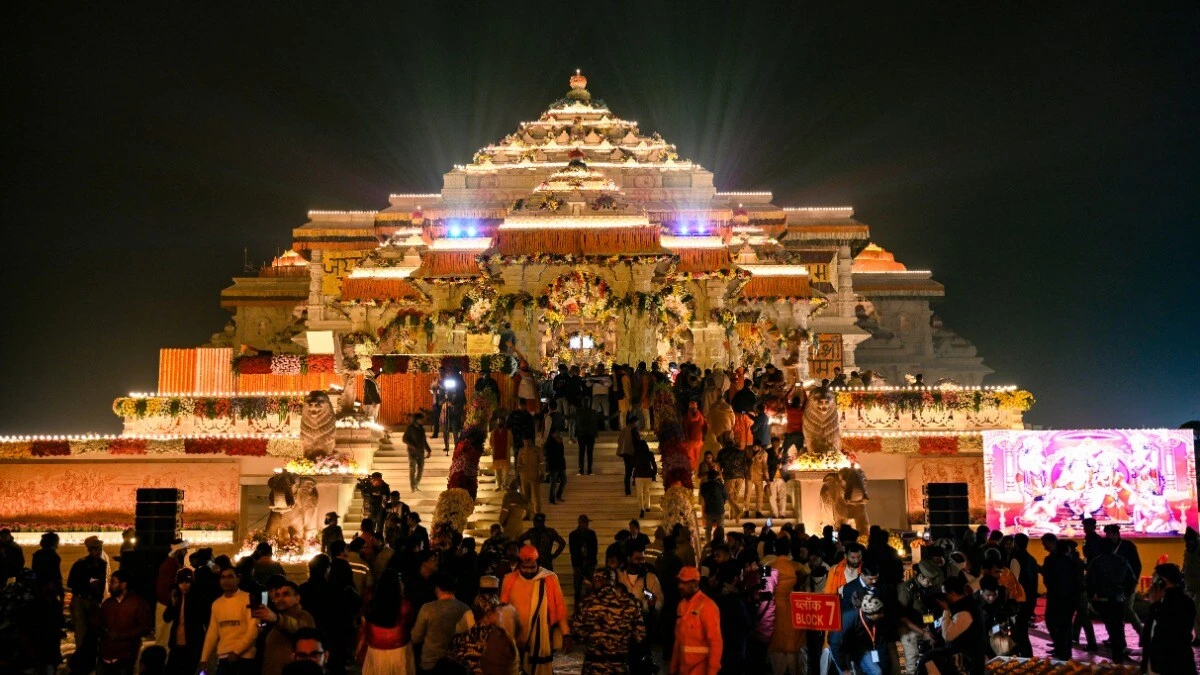 राम जन्मभूमि मंदिर में राम परिवार की प्रथम वर्षगांठ पर भव्य आयोजन