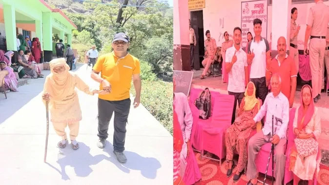 हिमाचल पंचायत चुनाव में बुजुर्गों का जोश, 100 पार उम्र में भी किया मतदान