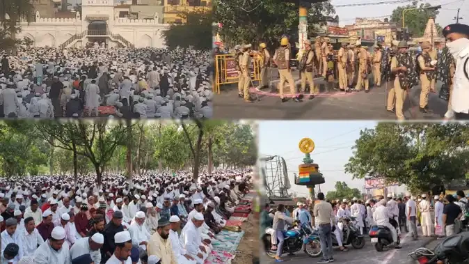 पश्चिमी यूपी में ईद की नमाज शांतिपूर्ण संपन्न, सुरक्षा व्यवस्था रही सख्त