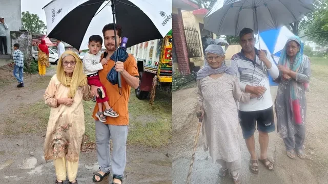 हिमाचल पंचायत चुनाव: बारिश के बीच मतदान जारी, छाता लेकर पहुंचे मतदाता