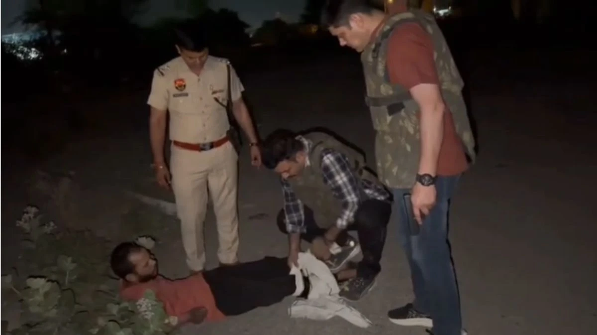 फरीदाबाद मुठभेड़ में हिस्ट्रीशीटर सोनू गिरफ्तार, पैर में लगी गोली
