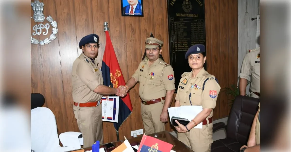 मुजफ्फरनगर: साइबर थाना प्रभारी कर्मवीर सिंह गृह मंत्रालय के दक्षता पदक से सम्मानित