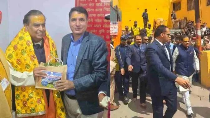 मुकेश अंबानी ने बदरीनाथ-केदारनाथ में किए दर्शन, बीकेटीसी को दिया 10 करोड़ का दान