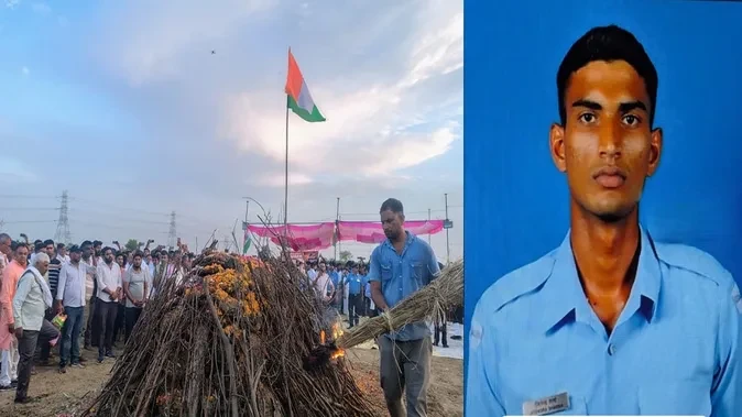 सालपुर में गूंजा देशभक्ति का माहौल, शहीद जितेंद्र शर्मा को हजारों लोगों ने दी अंतिम विदाई