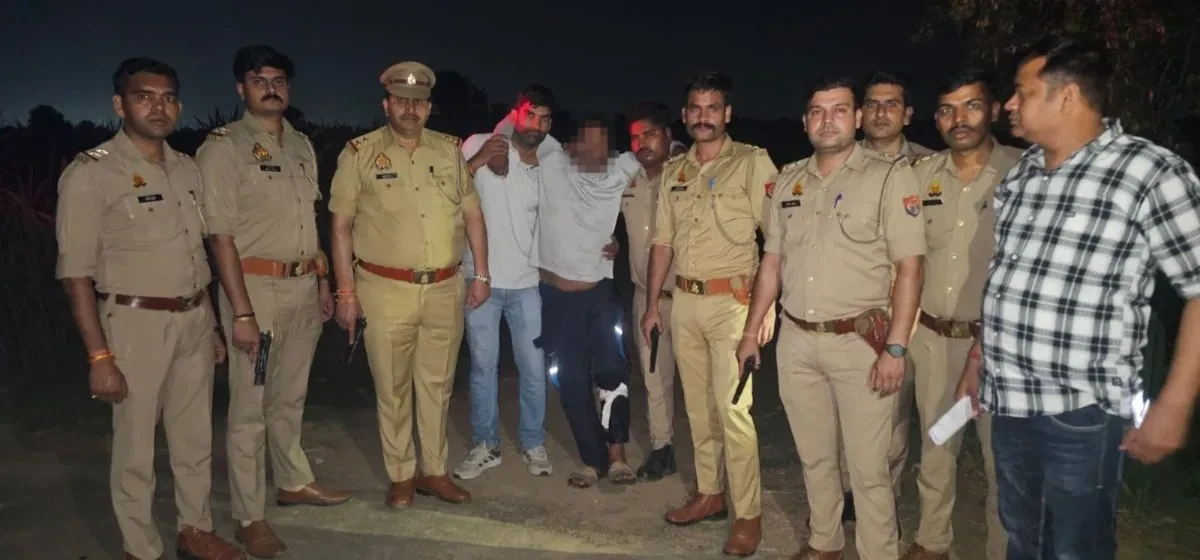 मुजफ्फरनगर: खुद को ‘डॉन’ बताने वाला 15 हजार का इनामी बदमाश मुठभेड़ में गिरफ्तार
