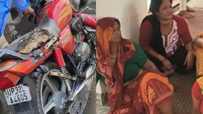 लखनऊ: गेहरू अंडरपास के पास डंपर ने बाइक को रौंदा, दो की मौत