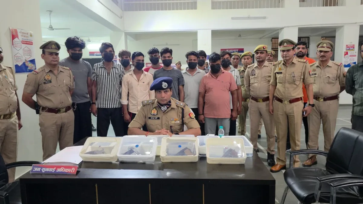 मुजफ्फरनगर में अवैध हथियारों का बड़ा नेटवर्क बेनकाब, 10 तस्कर गिरफ्तार