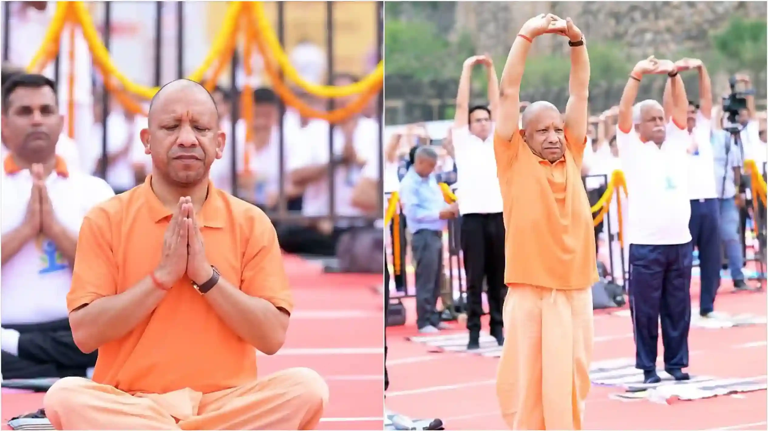 सीएम योगी ने झांसी में किया योगाभ्यास, बोले- भारत की परंपराओं को मिली वैश्विक पहचान