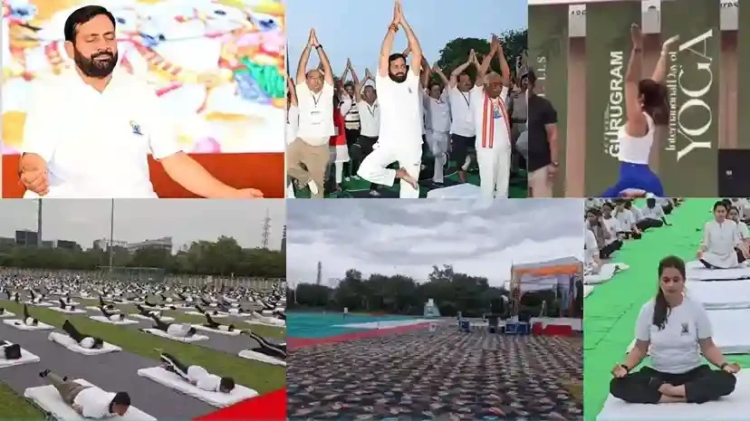 हरियाणा: सीएम सैनी ने पंचकूला में किया योग, प्रदेशवासियों को दी शुभकामनाएं