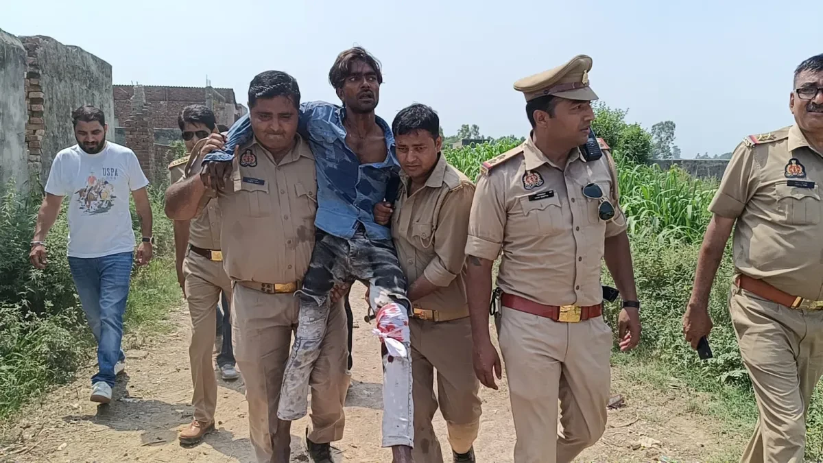 मुजफ्फरनगर: पुलिस हिरासत से फरार तेजाब कांड का आरोपी मुठभेड़ के बाद गिरफ्तार
