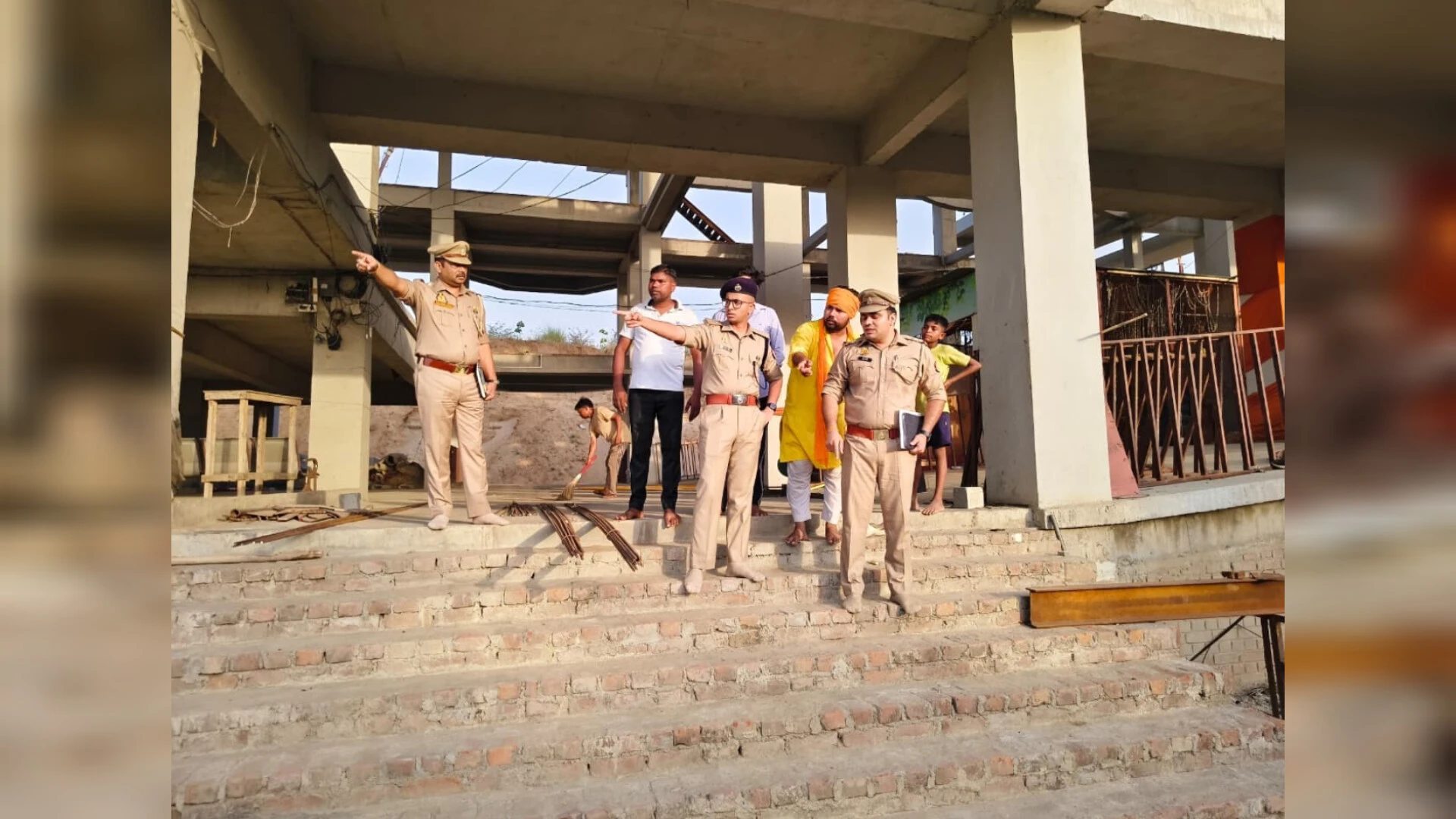 शुक्रताल में वार्षिक सत्संग से पहले सुरक्षा कड़ी, पुलिस ने लिया जायजा
