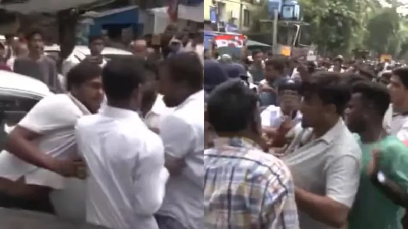 कोलकाता में ममता बनर्जी की रैली में TMC-BJP कार्यकर्ता भिड़े, धक्का-मुक्की के बाद बढ़ा तनाव