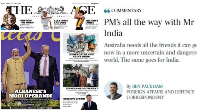 ऑस्ट्रेलियाई मीडिया में छाए PM मोदी, अखबारों ने बताया ‘मिस्टर इंडिया’