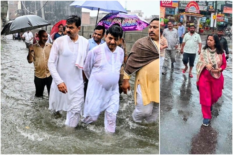त्वरित टिप्पणी: शहर में जलभराव के इन्तज़ार में रहते हैं नेताजी