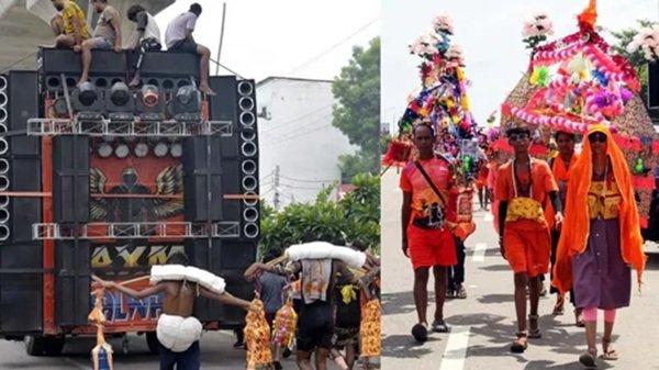आगरा: शिवभक्तों के लिए नई गाइडलाइन, 12 फीट से ऊंची कांवड़ पर रोक; DJ पर भी सख्ती
