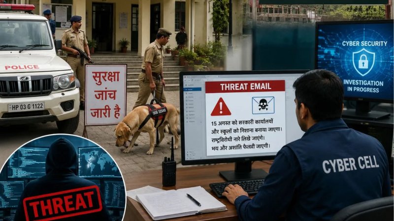 स्वतंत्रता दिवस से पहले कसौली में अलर्ट, एसडीएम कार्यालय और स्कूल को धमकी भरा ई-मेल