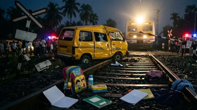 मुर्शिदाबाद में बड़ा रेल हादसा, स्कूल वाहन को पैसेंजर ट्रेन ने मारी टक्कर; तीन की मौत