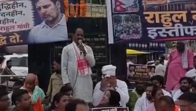रायबरेली में राहुल गांधी पर भाजपा जिलाध्यक्ष की टिप्पणी से विवाद, कांग्रेस ने किया पलटवार