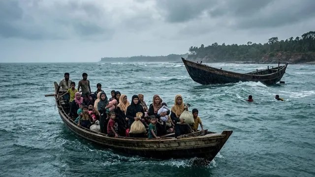 म्यांमार तट के पास दो नावें लापता, 500 से ज्यादा रोहिंग्या शरणार्थियों के डूबने की आशंका