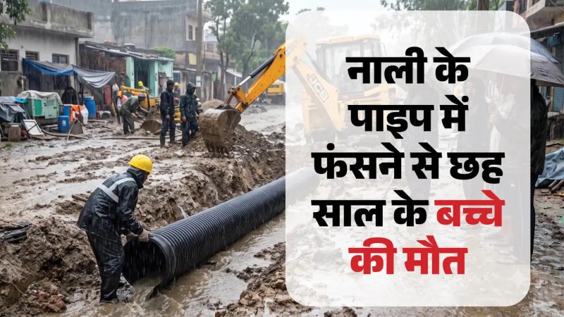 उत्तराखंड में दर्दनाक हादसा, 10 इंच के पाइप में फंसने से 6 वर्षीय बच्चे की मौत