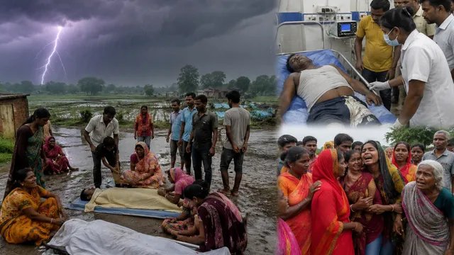 भोजपुर में आकाशीय बिजली का कहर, वार्ड सदस्य समेत 3 लोगों की मौत
